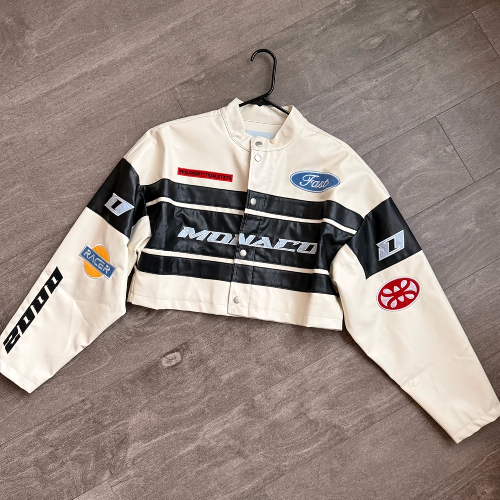 Monaco Racing Style Jacket with Logos - Picture 2 of 6